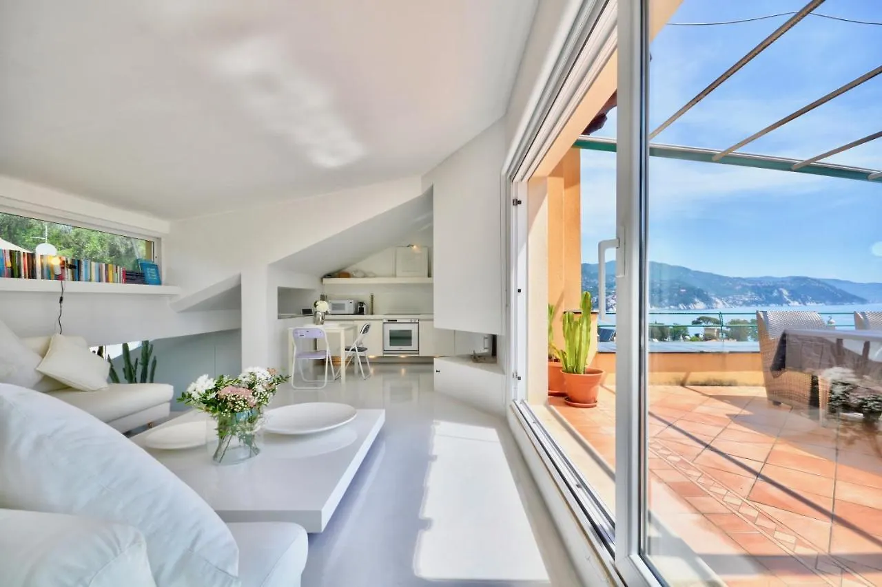 Penthouse Marina-Seaview Jacuzzi And Terrace Lägenhet Rapallo