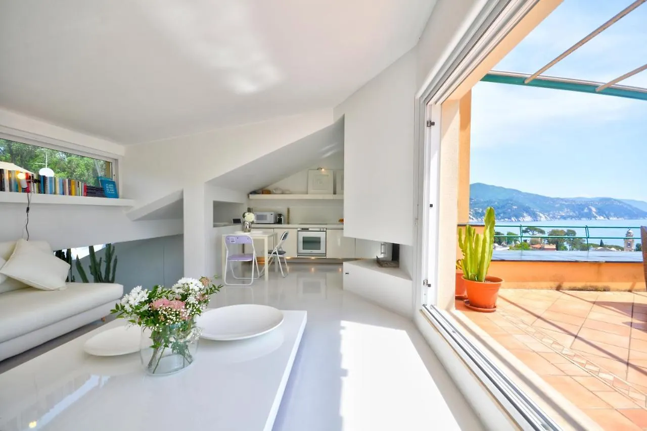 Penthouse Marina-Seaview Jacuzzi And Terrace Lägenhet Rapallo